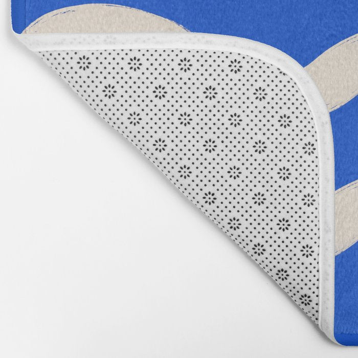 Sapphire Blue Ocean Waves Bath Mat Gallery Image 2