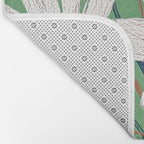 White Flowers Bath Mat Gallery Image 2