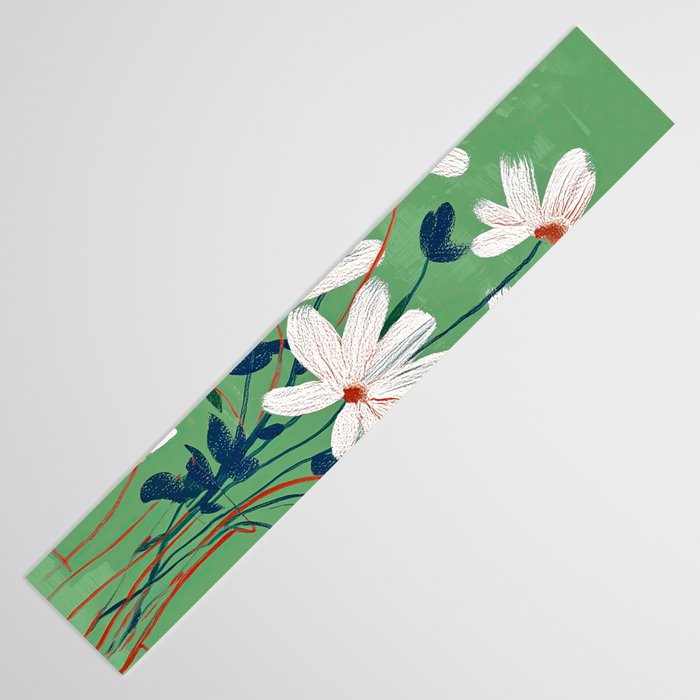 White Flowers Table Runner Gallery Image 3