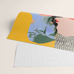 Such a Thing Not Meant To Last, Kiss Passion Love Lovers Couple Friends, Collage Make-out Sex Abstract People Silhouettes Human, Emotions Maximalist Statement Painting Wrapping Paper Gallery Image 2