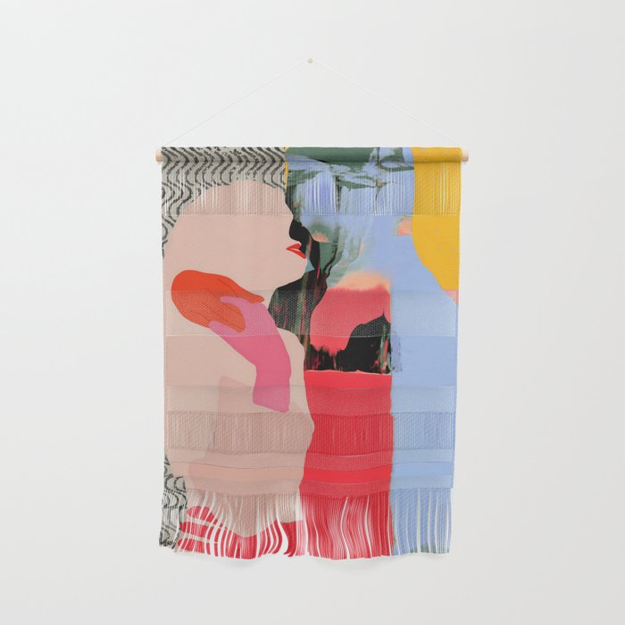 Such a Thing Not Meant To Last, Kiss Passion Love Lovers Couple Friends, Collage Make-out Sex Abstract People Silhouettes Human, Emotions Maximalist Statement Painting Wall Hanging Gallery Image 1