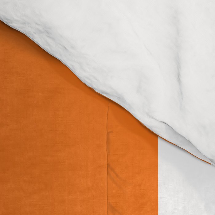 Harvest Pumpkin Orange and White Cabana Tent Stripe Comforter Gallery Image 4
