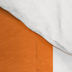 Harvest Pumpkin Orange and White Cabana Tent Stripe Comforter Gallery Image 4