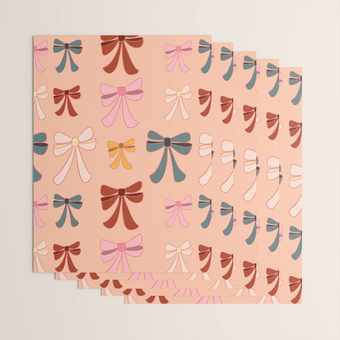 Colorful Ribbon Bows Patterns  Wrapping Paper Gallery Image 3