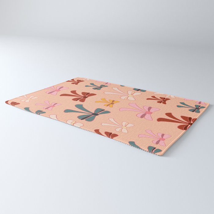 Colorful Ribbon Bows Patterns  Rug Gallery Image 3