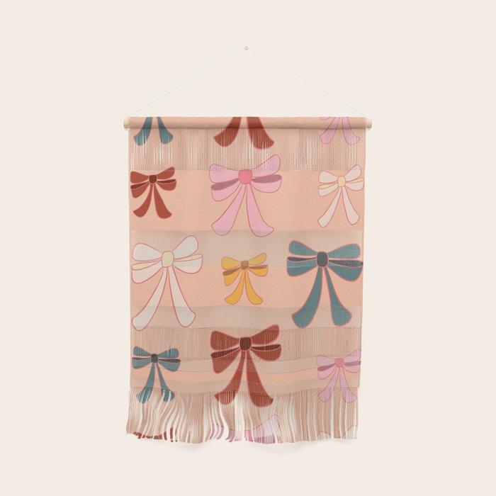 Colorful Ribbon Bows Patterns  Wall Hanging Gallery Image 1