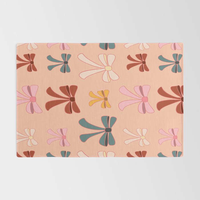 Colorful Ribbon Bows Patterns  Rug Gallery Image 2