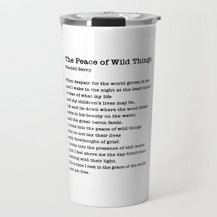 The Peace of Wild Things Travel Mug Gallery Image 1