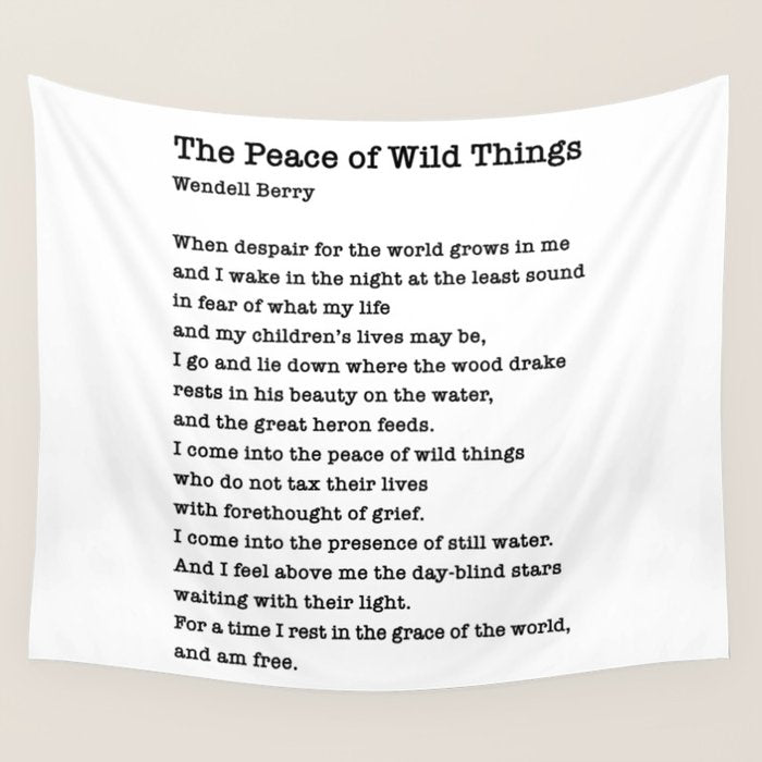 The Peace of Wild Things Wall Tapestry Gallery Image 4