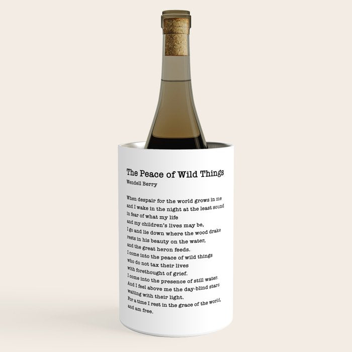 The Peace of Wild Things Wine Chiller Gallery Image 1