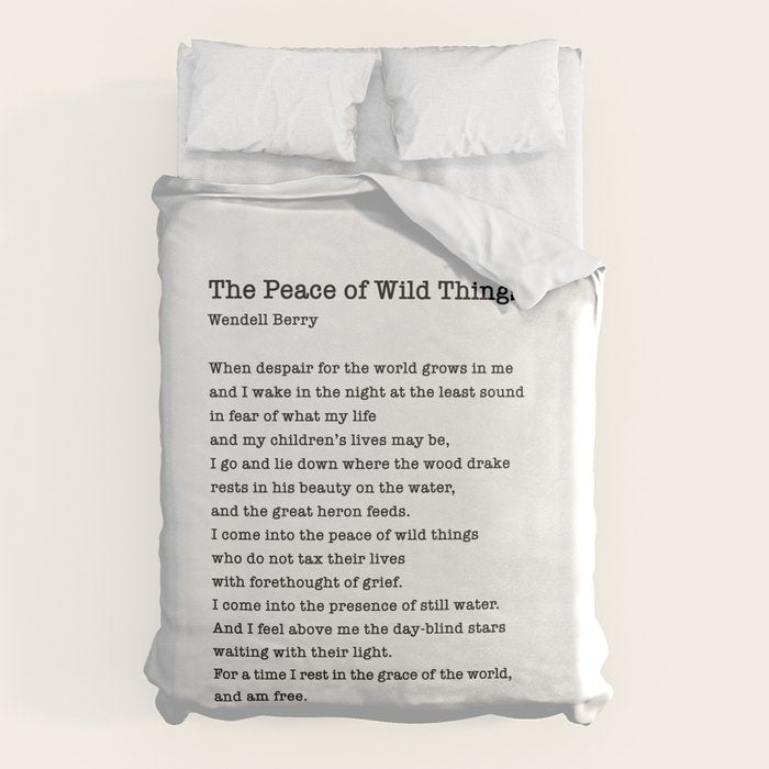 The Peace of Wild Things Duvet Cover Gallery Image 6