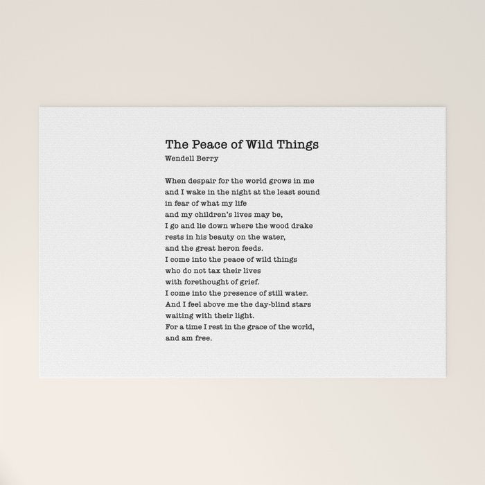 The Peace of Wild Things Welcome Mat Gallery Image 1