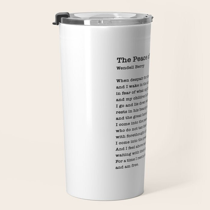 The Peace of Wild Things Travel Mug Gallery Image 3