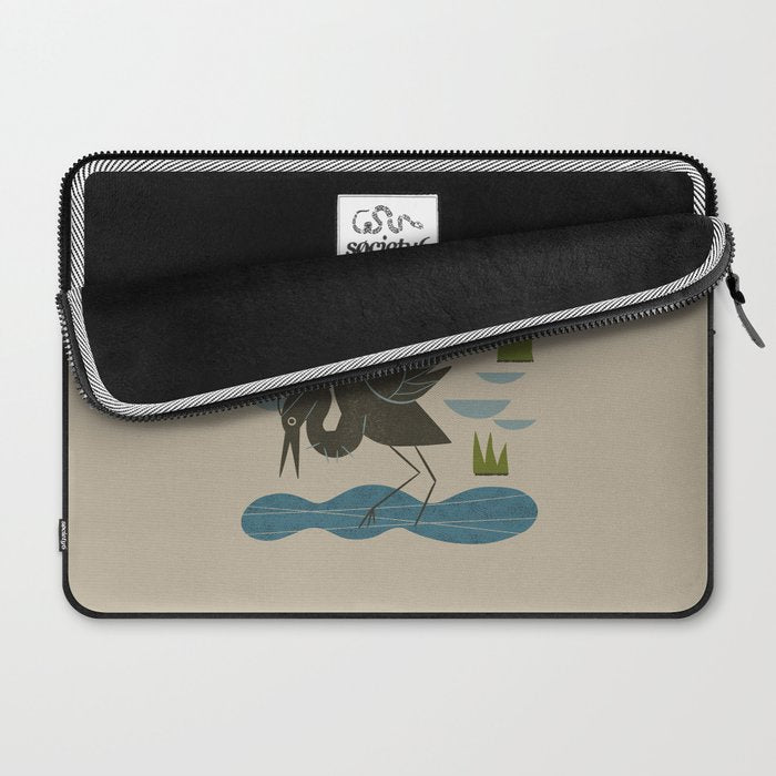 Happy Heron Laptop Sleeve Gallery Image 2