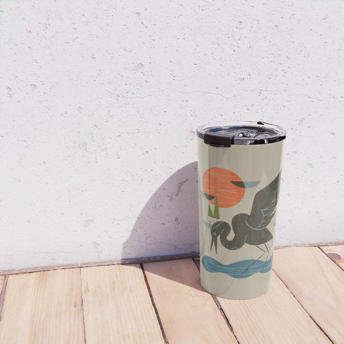 Happy Heron Travel Mug Gallery Image 4