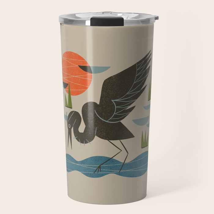 Happy Heron Travel Mug Gallery Image 1