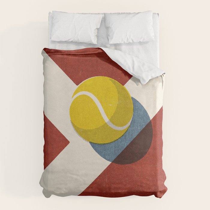 BALLS / Tennis (Clay Court) Duvet Cover Gallery Image 6