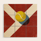 BALLS / Tennis (Clay Court) Wood Wall Art Gallery Image 1