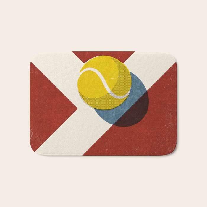 BALLS / Tennis (Clay Court) Bath Mat Gallery Image 1