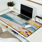 vintage summer poolside Desk Mat Gallery Image 2