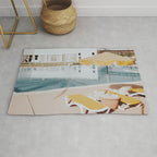vintage summer poolside Rug Gallery Image 1