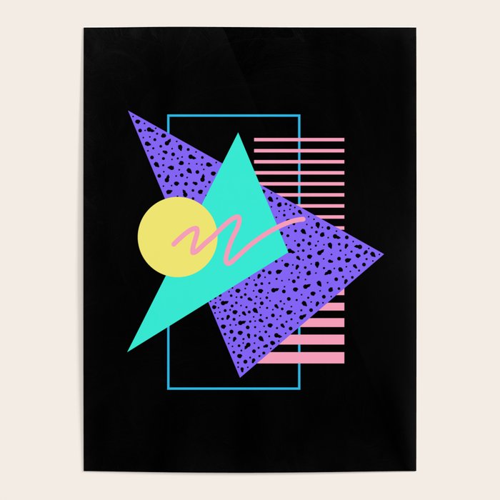 Memphis pattern 121 - 80s / 90s Retro Poster Gallery Image 4