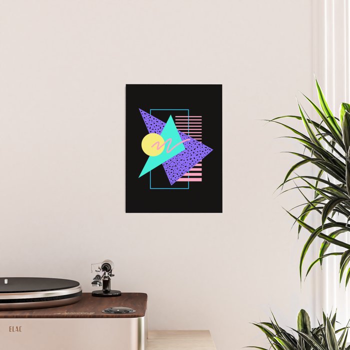 Memphis pattern 121 - 80s / 90s Retro Poster Gallery Image 2