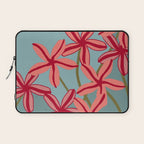 Lilies in shades of red Laptop Sleeve Gallery Image 1