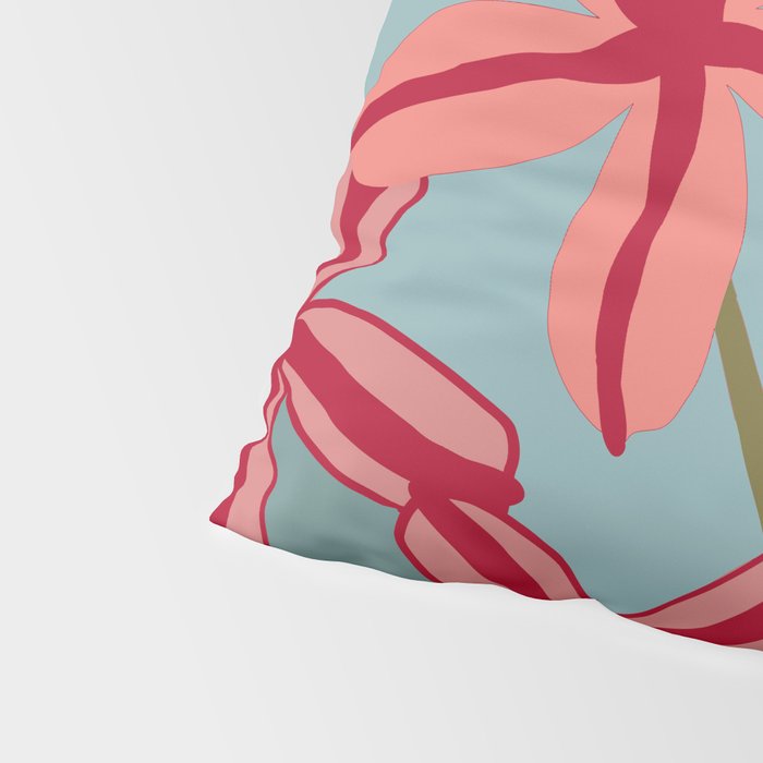Lilies in shades of red Pillow Sham Gallery Image 4