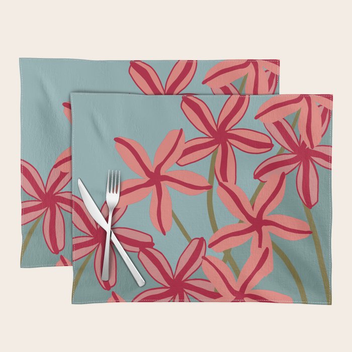 Lilies in shades of red Placemat Gallery Image 1