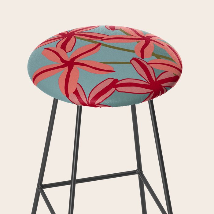 Lilies in shades of red Stool Gallery Image 2