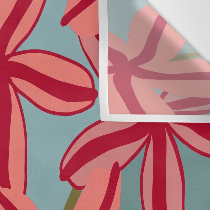 Lilies in shades of red Wall Tapestry Gallery Image 3