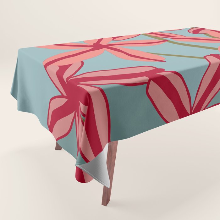 Lilies in shades of red Tablecloth Gallery Image 1