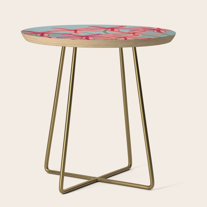 Lilies in shades of red Side Table Gallery Image 1