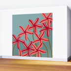 Lilies in shades of red Wall Mural Gallery Image 2