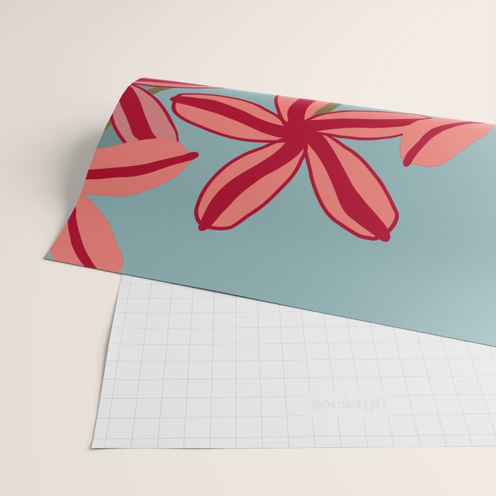 Lilies in shades of red Wrapping Paper Gallery Image 2