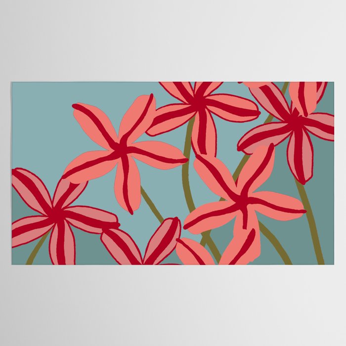 Lilies in shades of red Tablecloth Gallery Image 2