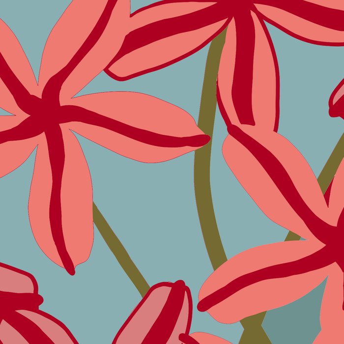 Lilies in shades of red Coffee Mug Gallery Image 2