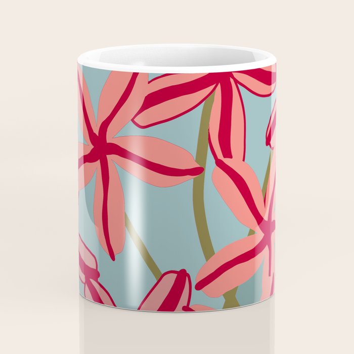Lilies in shades of red Coffee Mug Gallery Image 4