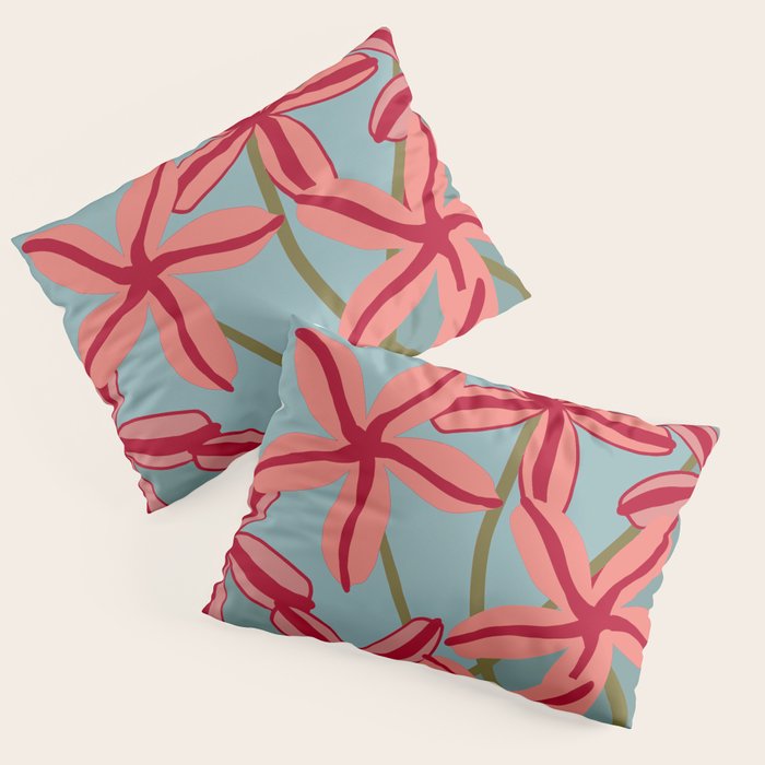 Lilies in shades of red Pillow Sham Gallery Image 3