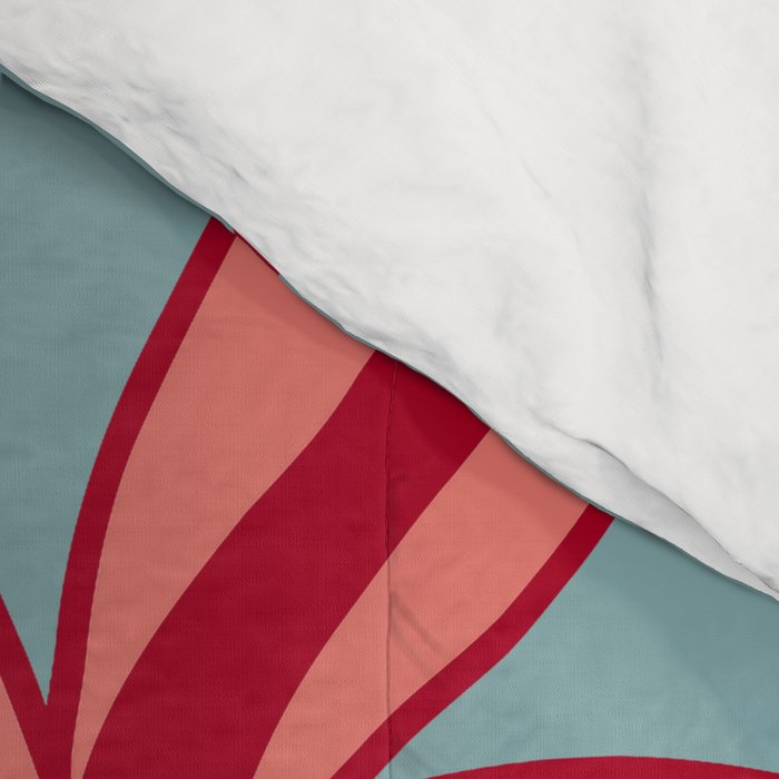Lilies in shades of red Comforter Gallery Image 4