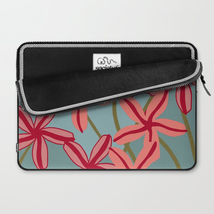 Lilies in shades of red Laptop Sleeve Gallery Image 2