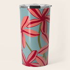 Lilies in shades of red Travel Mug Gallery Image 1