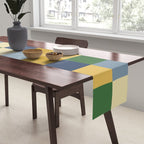 Bold Colorful Checks Pattern - Large XXIII Table Runner Gallery Image 2