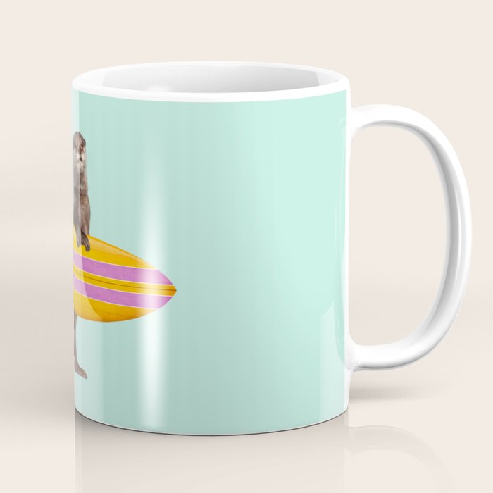 SURFING OTTER Coffee Mug Gallery Image 1