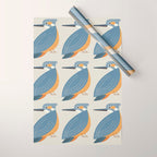 Whimsy Blue-eared Kingfisher Wrapping Paper Gallery Image 1