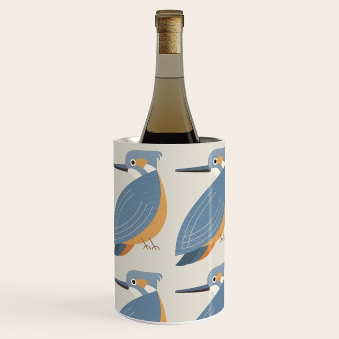 Whimsy Blue-eared Kingfisher Wine Chiller Gallery Image 3