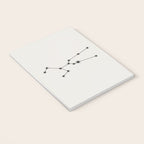 Taurus Zodiac Star Constellation Line Art White Notebook Gallery Image 3