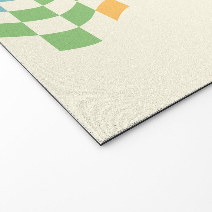 Rainbow Pride Wavy Check Welcome Mat Gallery Image 2