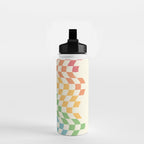 Rainbow Pride Wavy Check Water Bottle Gallery Image 2